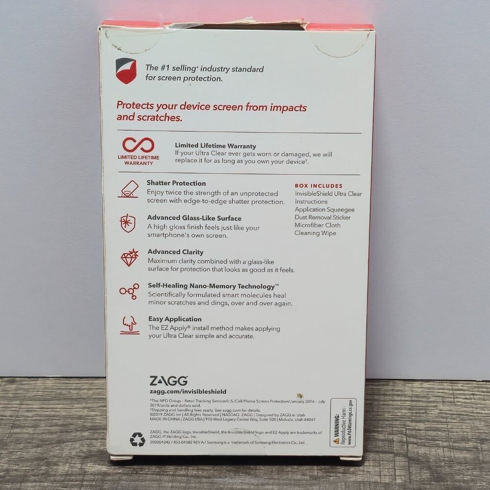 Zagg Invisible Shield Ultra Clear 40mm Smart Watch Screen Protector - Picture 2 of 3